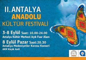Antalya da 2 nci Anadolu Kltr Festivali Balyor 